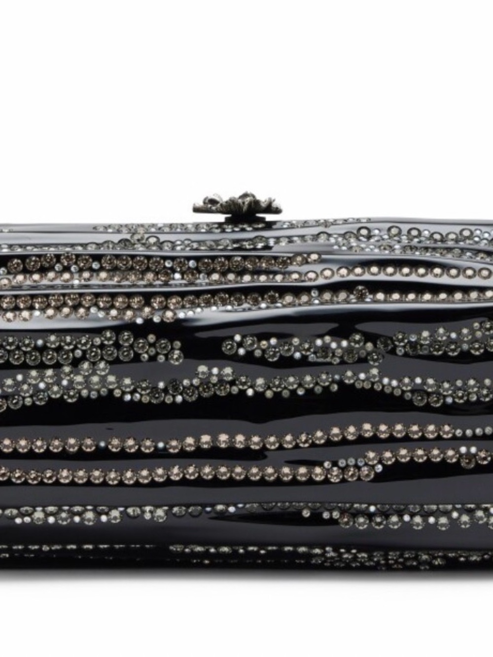 Chanel Black Plexiglass Strass Log CC Minaudière Clutch, 2018 rate - Picture 4 of 16